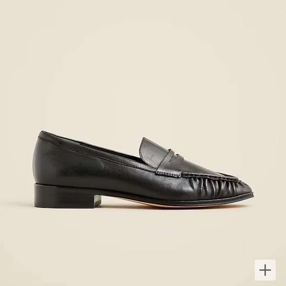 J Crew Maison ruched loafers in leather CC034 - Picture 2 of 5